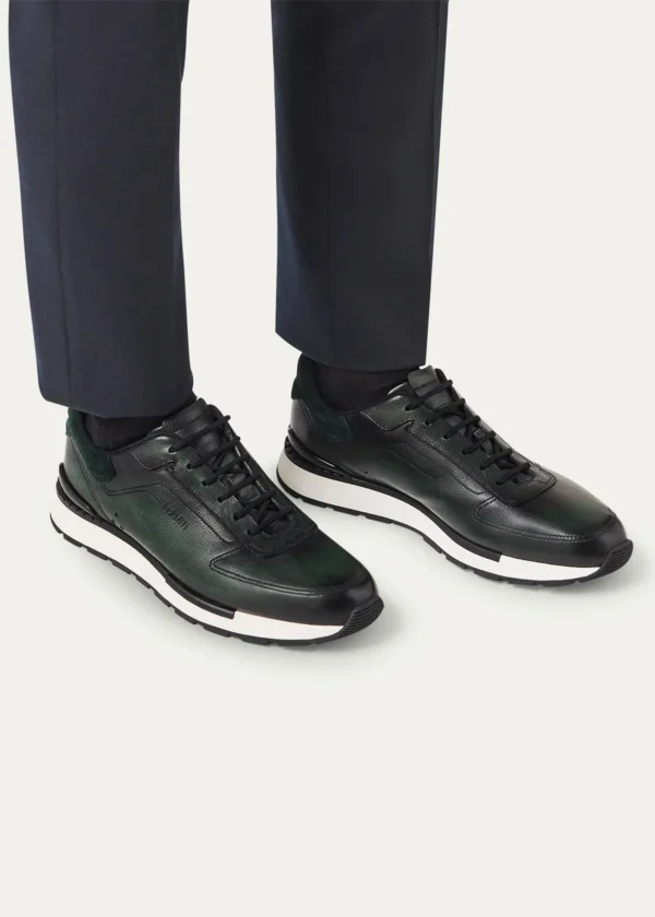 Slip On Sneaker Fast Track En Cuir Et Maille