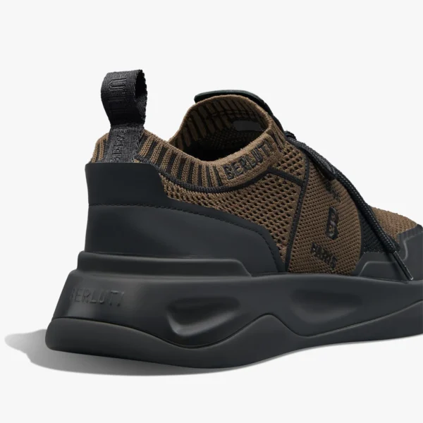 Sneaker Shadow En Maille Et Cuir De Veau Film Gomme