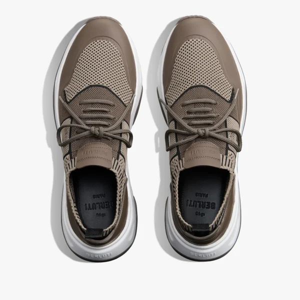 Sneaker Shadow En Maille Et Cuir De Veau Film Gomme