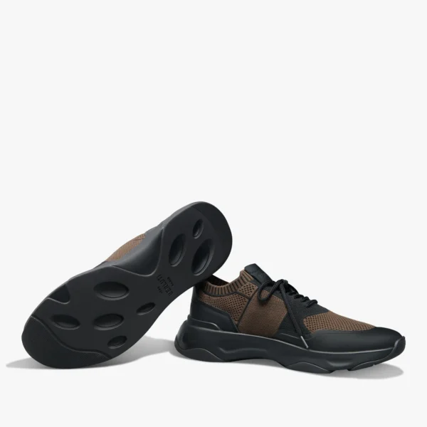 Sneaker Shadow En Maille Et Cuir De Veau Film Gomme