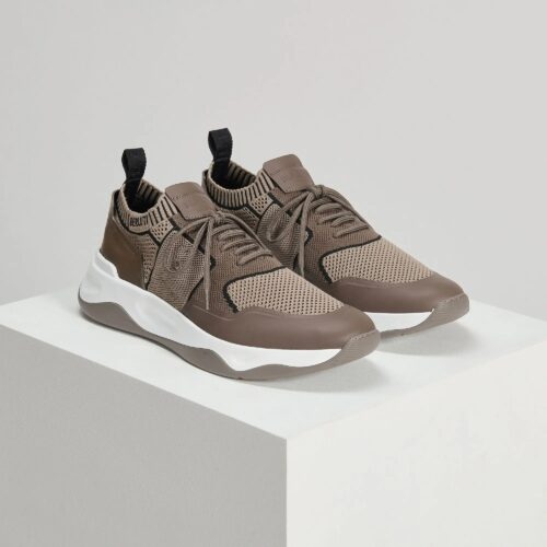 Sneaker Shadow En Maille Et Cuir De Veau Film Gomme