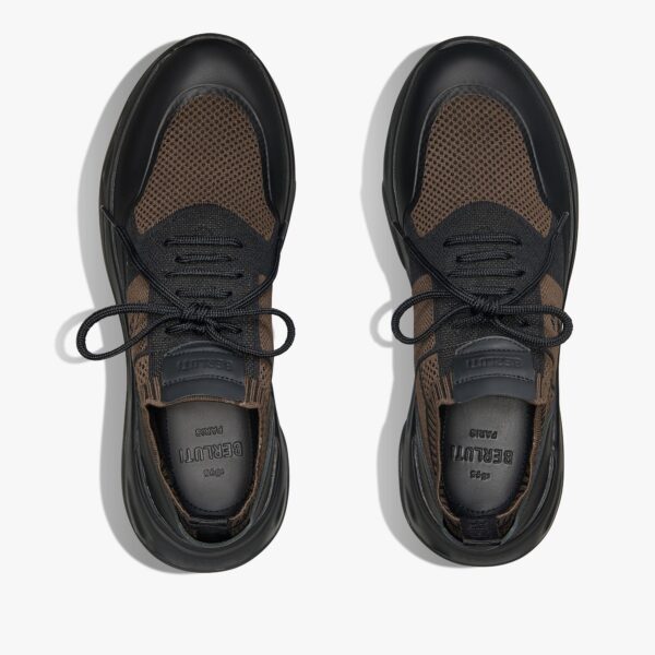 Sneaker Shadow En Maille Et Cuir De Veau Film Gomme