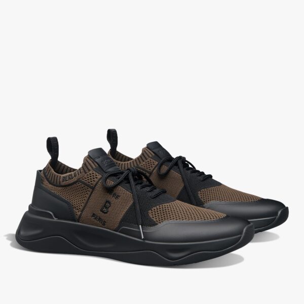 Sneaker Shadow En Maille Et Cuir De Veau Film Gomme