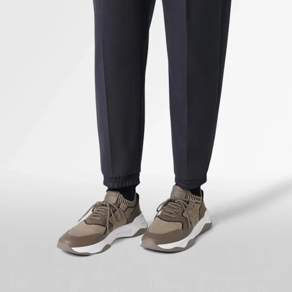 Sneaker Shadow En Maille Et Cuir De Veau Film Gomme