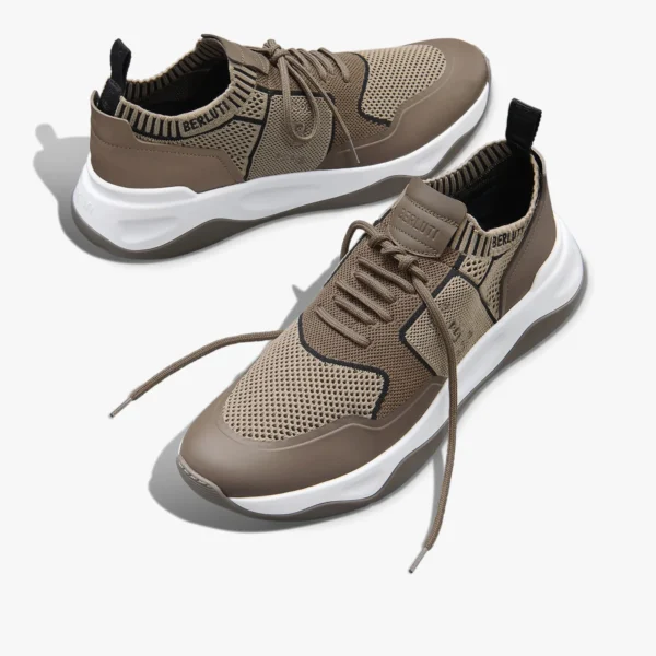 Sneaker Shadow En Maille Et Cuir De Veau Film Gomme