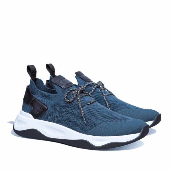 Sneaker Shadow En Maille Et Cuir De Veau Film Gomme