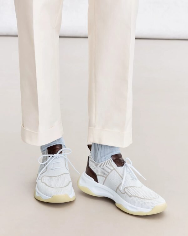 Basket Shadow Nylon et cuir de veau, BERLUTI