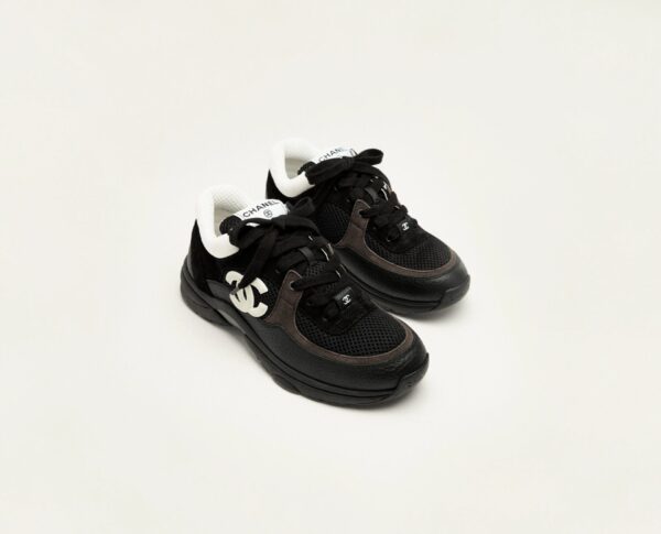 Baskets - Tissu & laminé, - Chanel