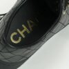 CHANEL Black leather sneakers