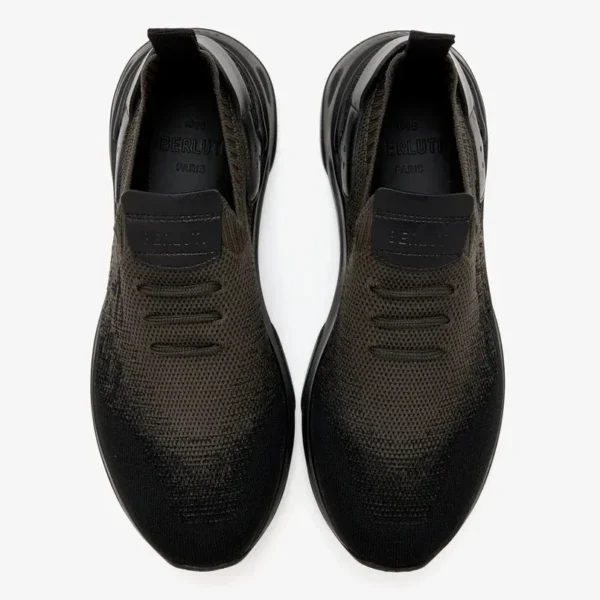Basket Shadow Nylon et cuir de veau, BERLUTI