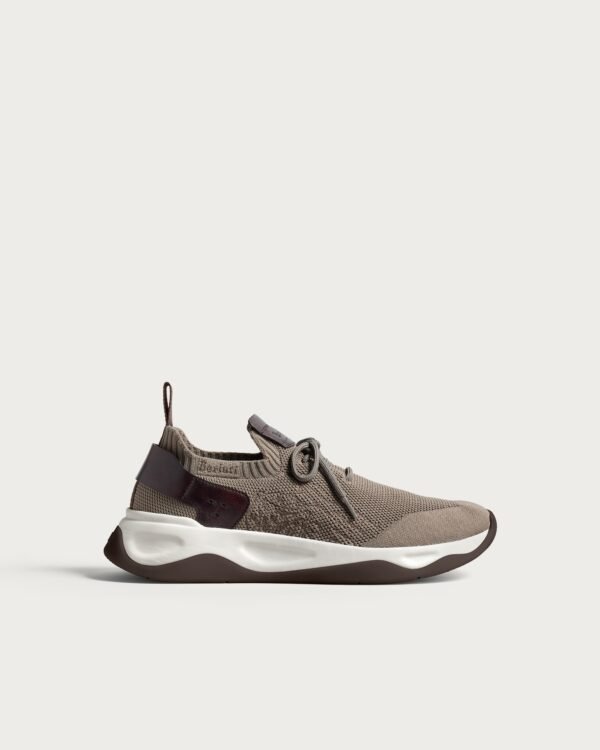 Basket Shadow Nylon et cuir de veau, BERLUTI