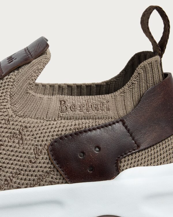 Basket Shadow Nylon et cuir de veau, BERLUTI