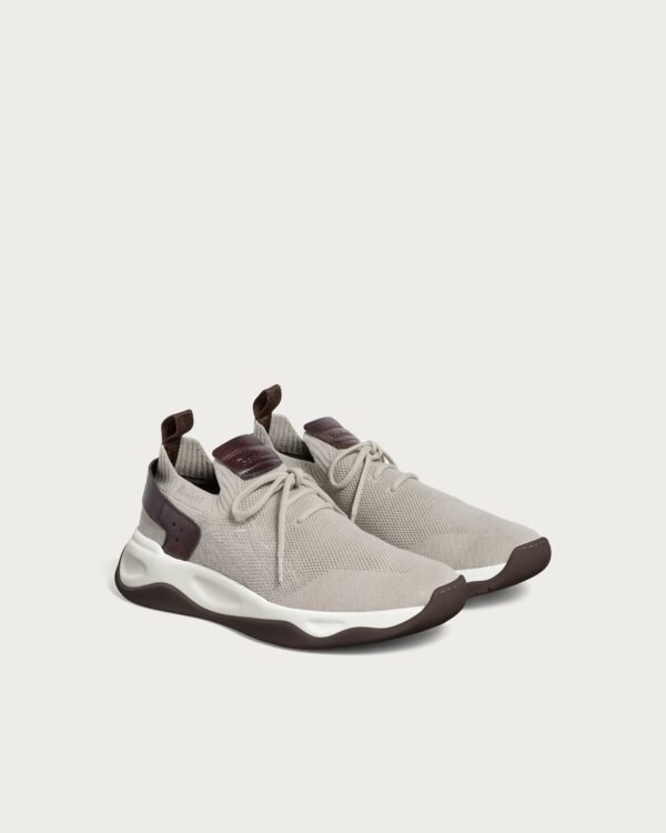 Basket Shadow Nylon et cuir de veau, BERLUTI